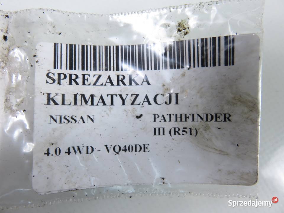 KOMPRESOR KLIMATYZACJI NISSAN PATHFINDER R51 40 małopolskie