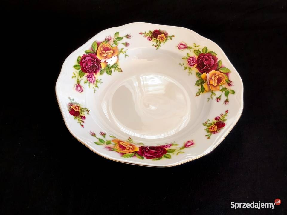 Serwis kawowoobiadowy 12 os Bohemia Carlsbad Porcelana i szkło lubelskie Chełm