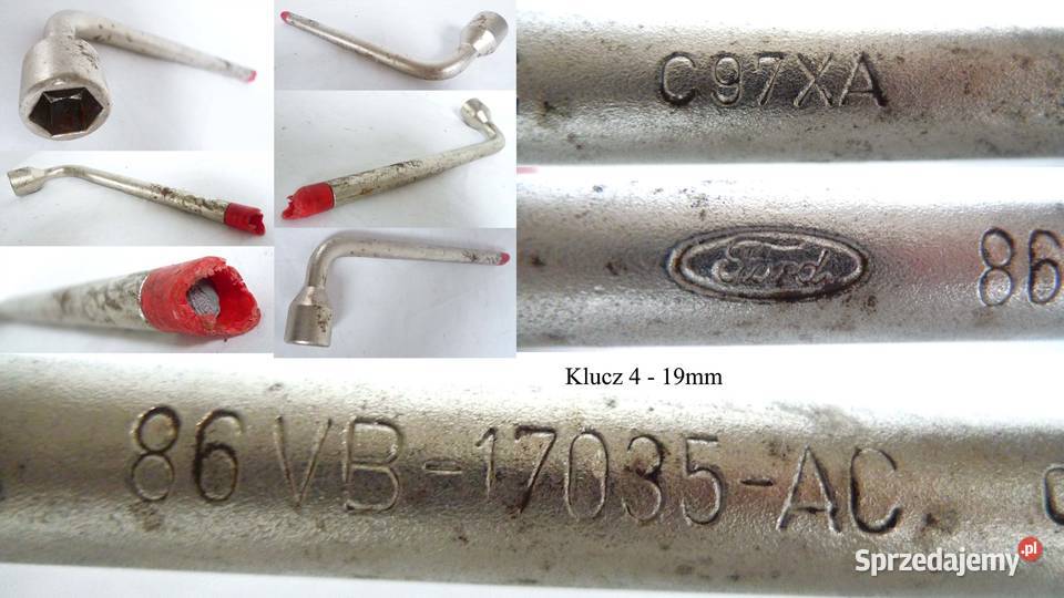 Klucz do koła Ford 19mm pasujący również do wielkopolskie sprzedam