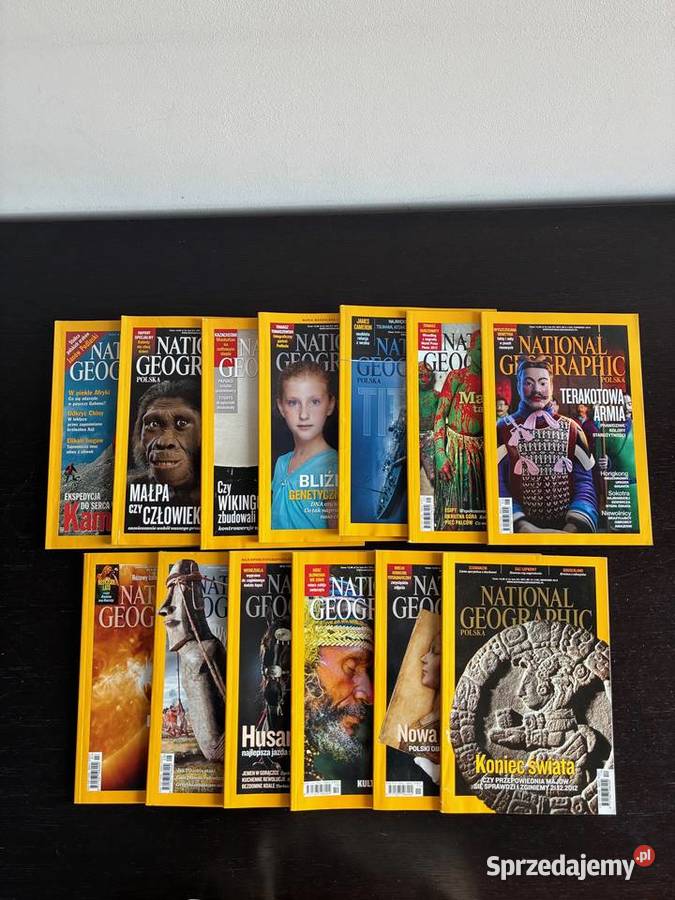 Czasopismo National Geographic numery z lat 2001 miękka