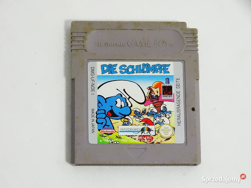 Nintendo Game Boy Die Schlmpfe to klasyczna gra dla dzieci Biłgoraj