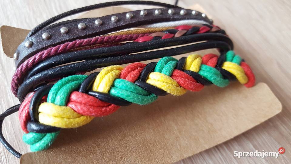 085 Nowa bransoletka męska zestaw komplet Szczecin