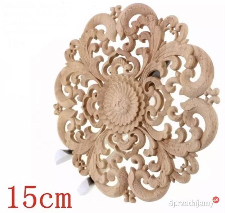 Drewniany ornament dekor ozdoba na drzwi meble Dekoracje i ozdoby