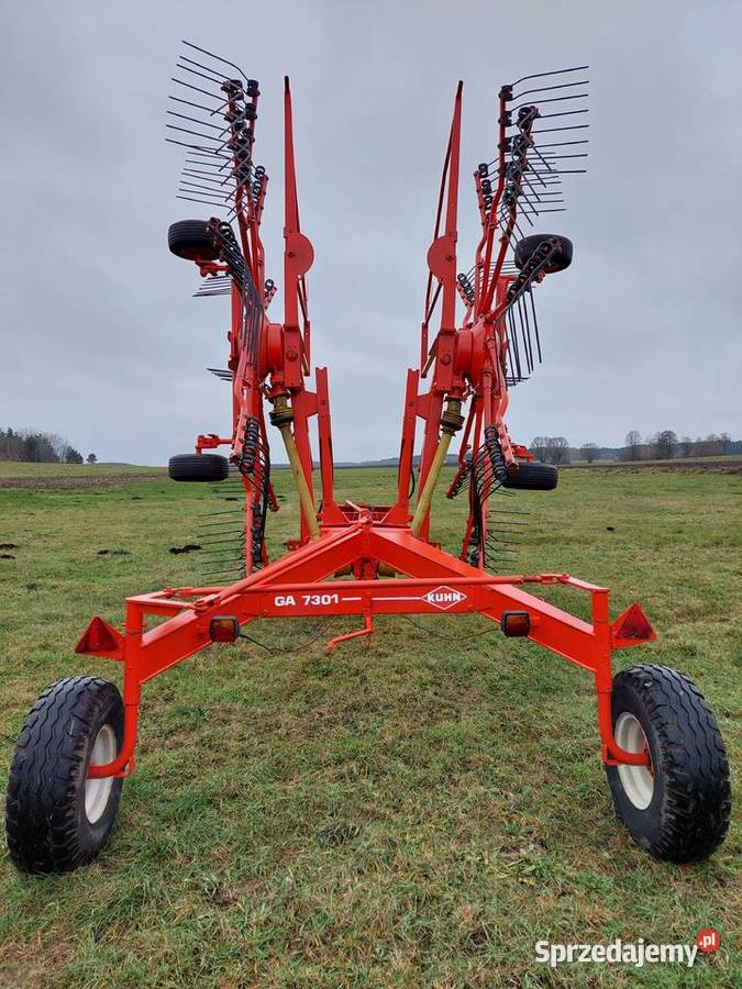 Zgrabiarka Stan Kuhn 7301 dwukaruzelowa 2005r 1 Maszyny zielonkowe podlaskie Szumowo sprzedam
