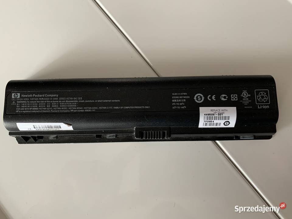 HawlettPackard bateria HSTNNIB42 oryginał Pozostałe Ostrów Wielkopolski