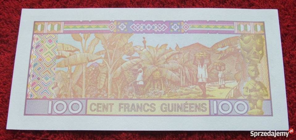GWINEA 100 FRANCS Kolekcjonerski Banknot 1 Katowice