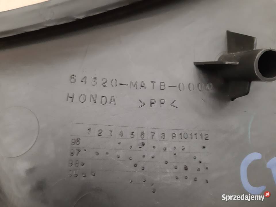 HONDA CBR 1100XX OSŁONA OWIEWKA WYPEŁNIENIE Szyby i owiewki Bieleń