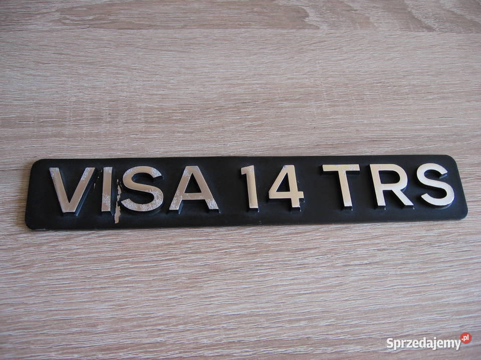 Citroen VISA14 TRS stary emblemat znaczek napis Przemyśl