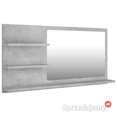 vidaXL Lustro łazienkowe szarość betonu mazowieckie Warszawa