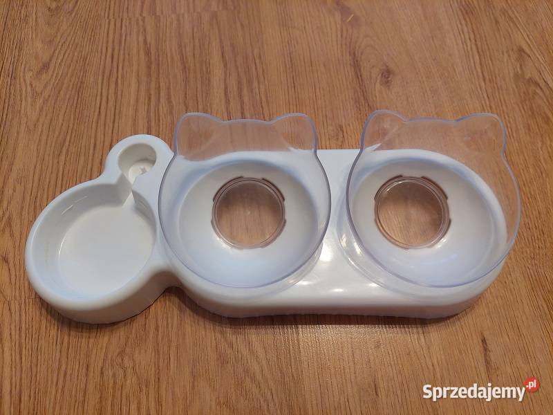 Zestaw potrójnych misek zwierząt