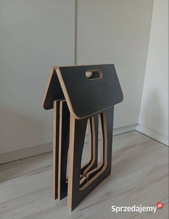 Składany taboret ze sklejki wodoodpornej