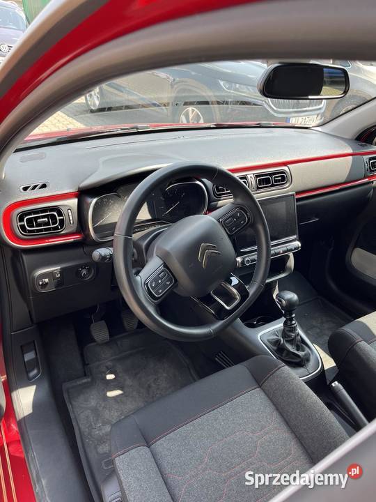 Citroen C3 12 110 Shine czerwony zadbany czujnik deszczu Szastarka