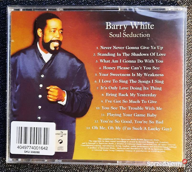 Album CD BARRY WHITE Album Soul Seduction 1 płyta Katowice