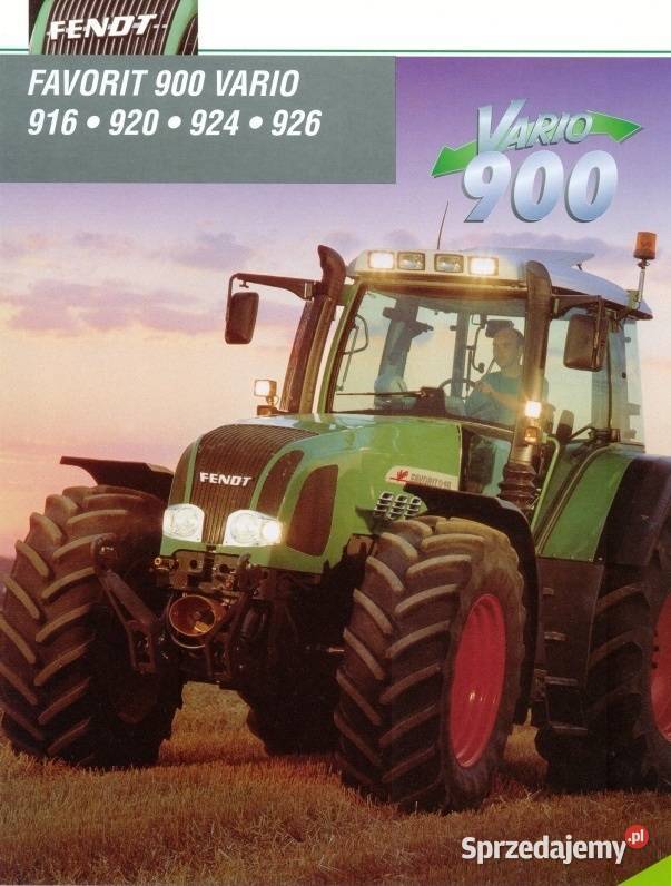 Instrukcja obsługi Fendt FAVORIT 916 920 924 926 motoryzacja, transport wielkopolskie Szamotuły