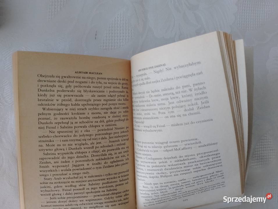 Książka AIR FORCE ONE ZAGINĄŁ Alistair MacLean Proza i poezja wielkopolskie Oborniki