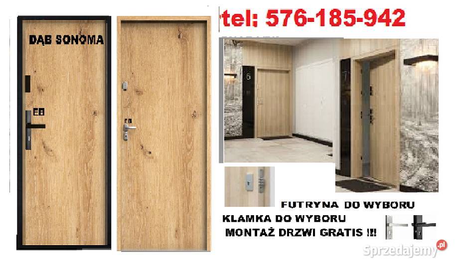 Drzwi z montażem wewnątrzklatkowe wejściowe z Bytom
