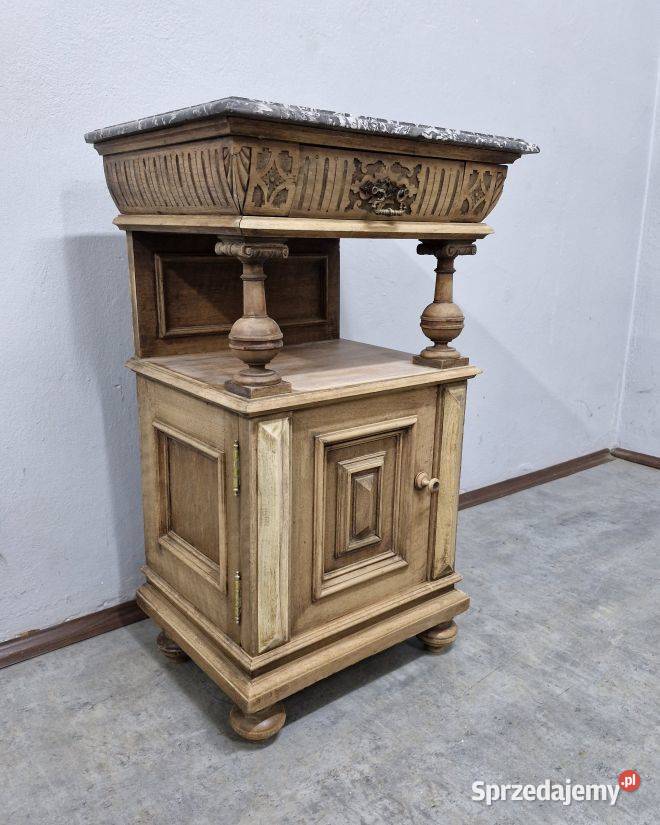 Orzechowa Szafka z Kamiennym Blatem AntykiMarki Marki