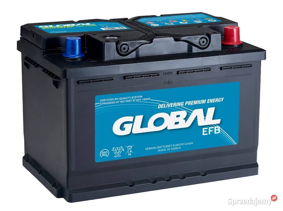 Akumulator Global EFB STARTSTOP 70Ah 680A sprzedam