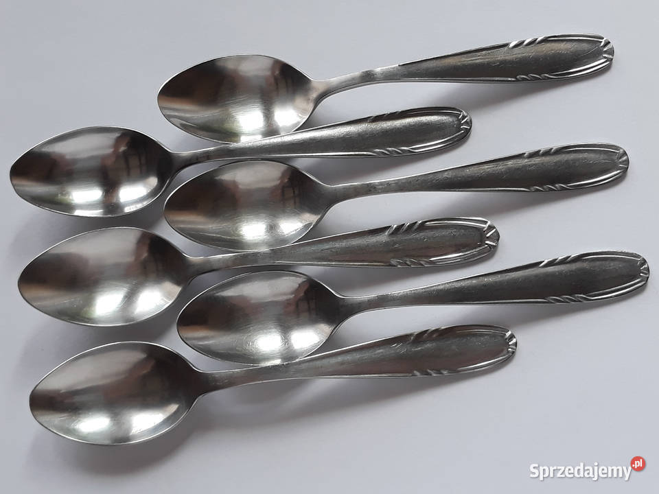 Łyżeczki do herbaty 2 KŁOS Gerlach sztućce PRL Dąbrowa Górnicza