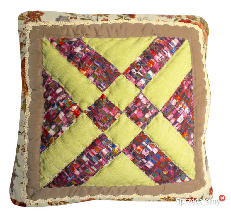 Poszewka dekoracyjna dwustronna patchworkowa Warszawa
