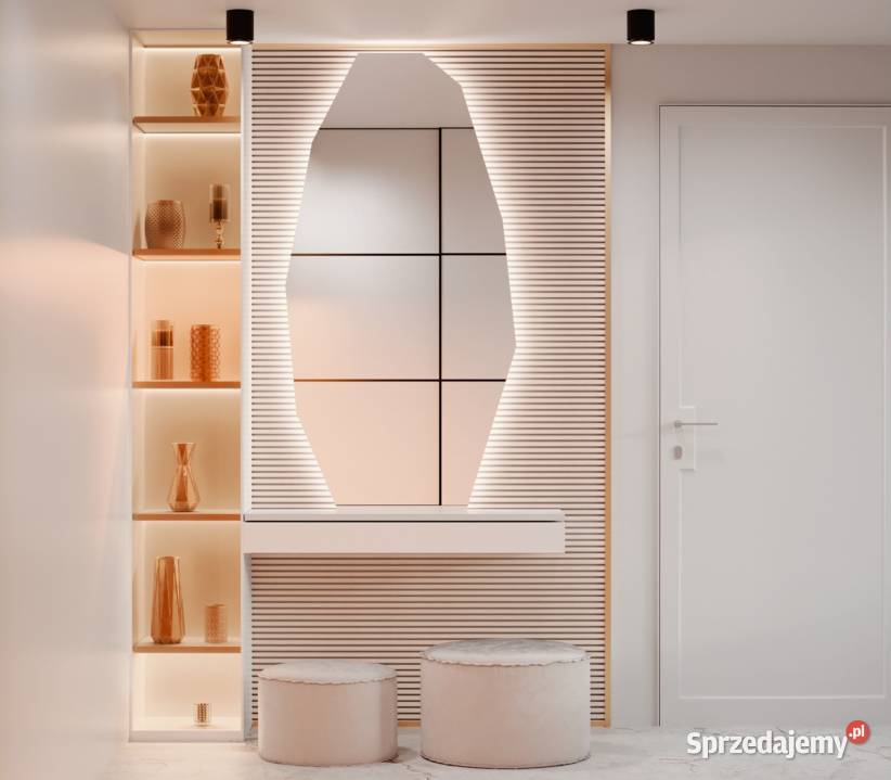 Lustro Quartz LED nowoczesne lustro o ostrym Lustra Warszawa
