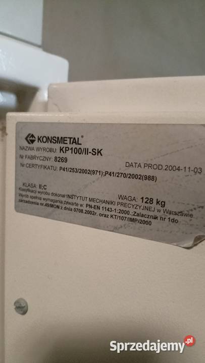 Sejf wielkopolskie sprzedam