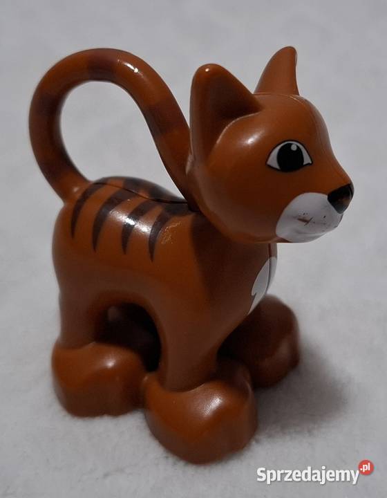 Figurka brązowy kot kotek 46 Lego 323J1 Zabawka Czeladź