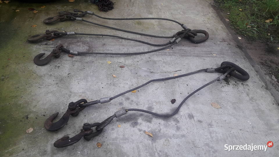 Zawiesia dżwigowe hak lina sprzedam