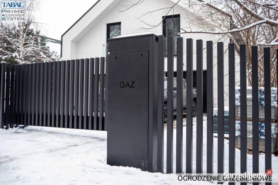 Ogrodzenie aluminiowe GRZEBIENIOWE pionowe Lublin