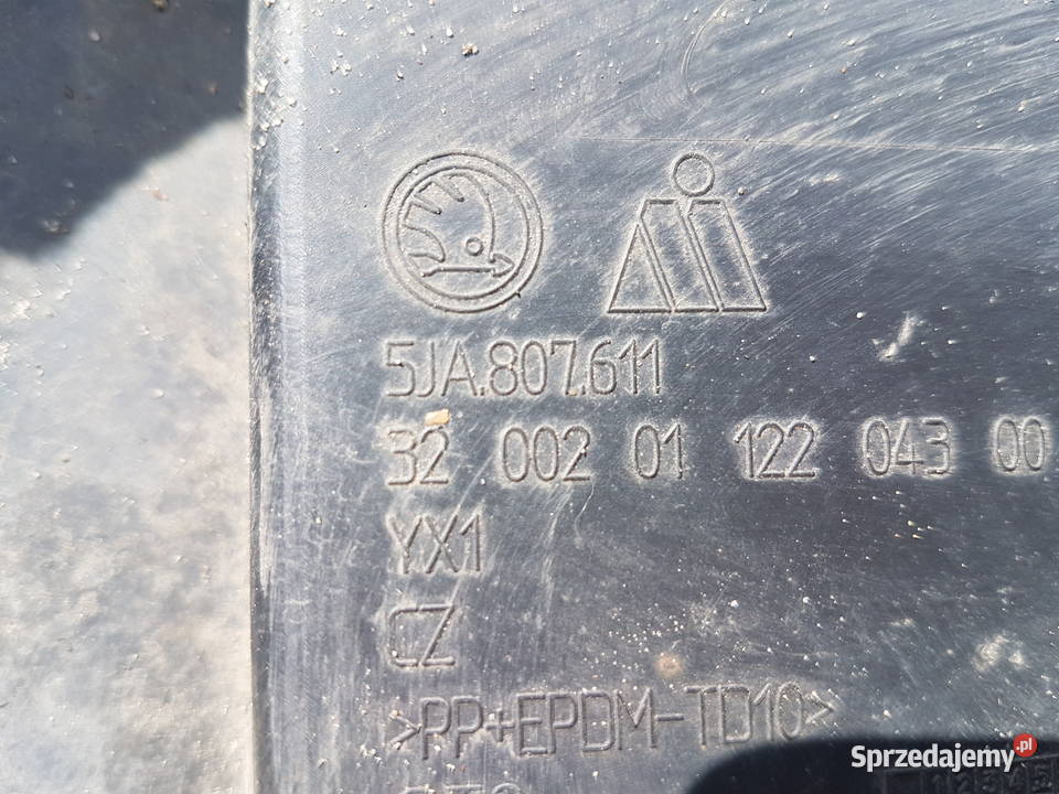 SKODA RAPID OSLONA ZDERZAKA CHLODNICY SPOJLER
