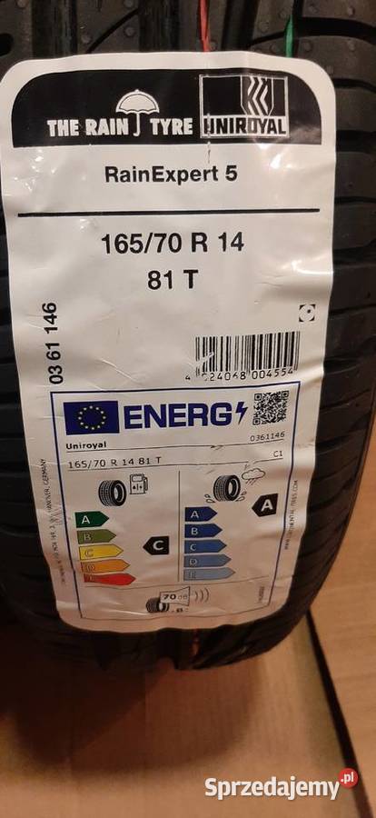 Opony letnie 16570 R 14 81T Uniroyal lato