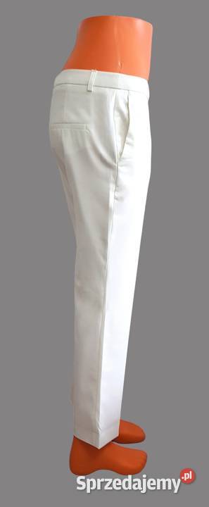 Damskie proste eleganckie białe spodnie Rozmiar 38(M) Chrzanów