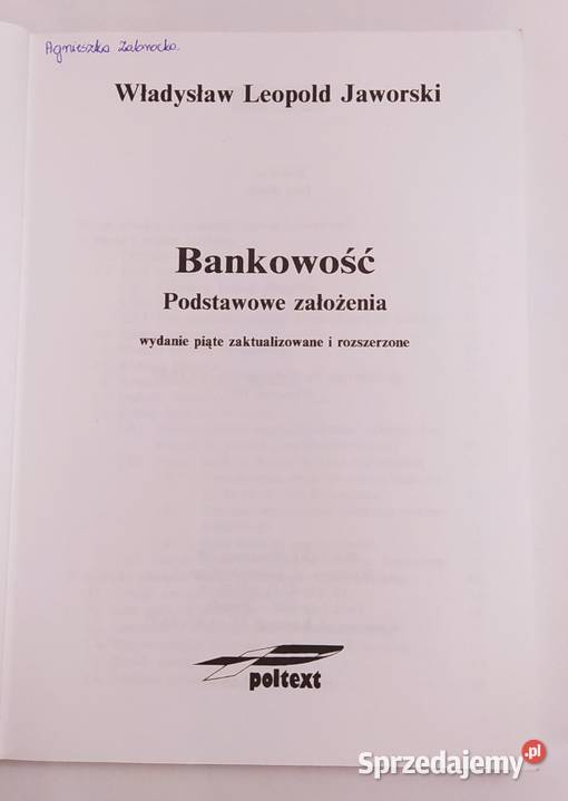 BANKOWOŚĆ Podstawowe założenia Władysław Leopold podlaskie Hajnówka