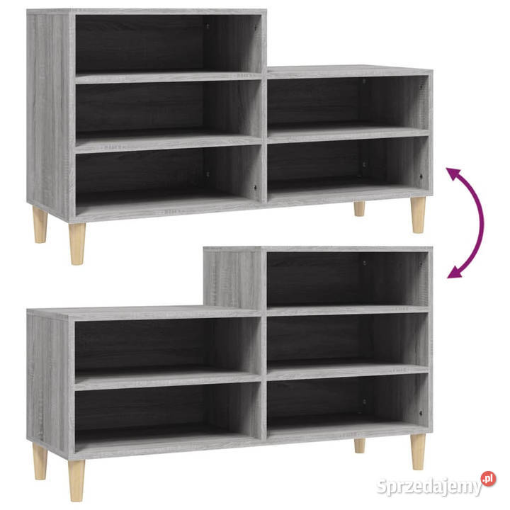 Szafka na buty szary dąb sonoma 102x36x60 Warszawa