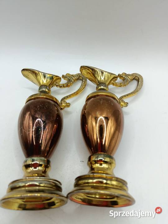 Metal dwa angielskie dzbanki wazony z głową Zamość sprzedam