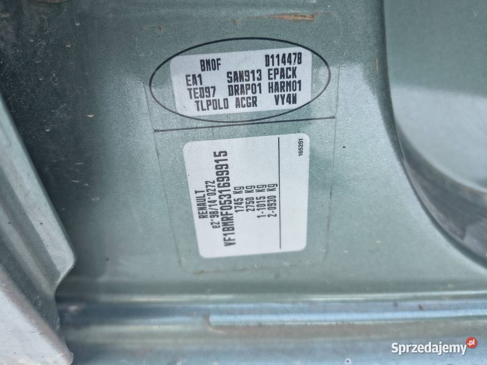 Renault Megane 2 15dci Clio wszystkie części sprzedam