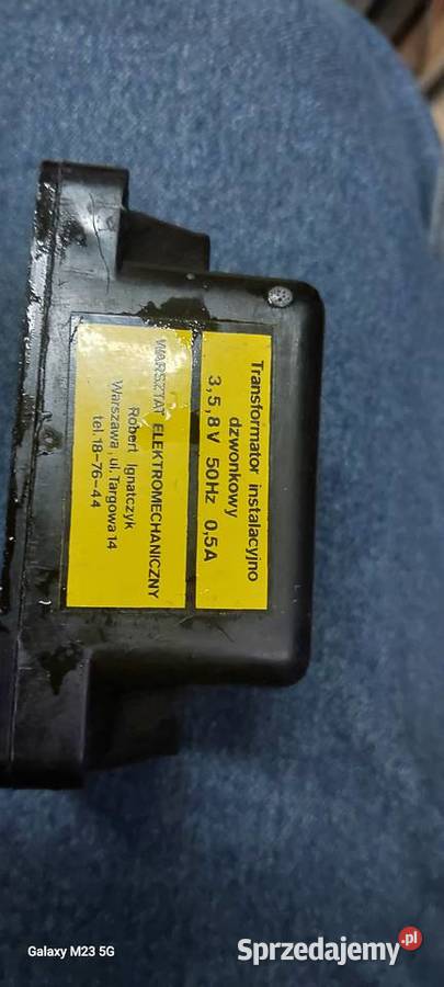 Transformator dzwonkowy miflex 3v5v8v mazowieckie sprzedam
