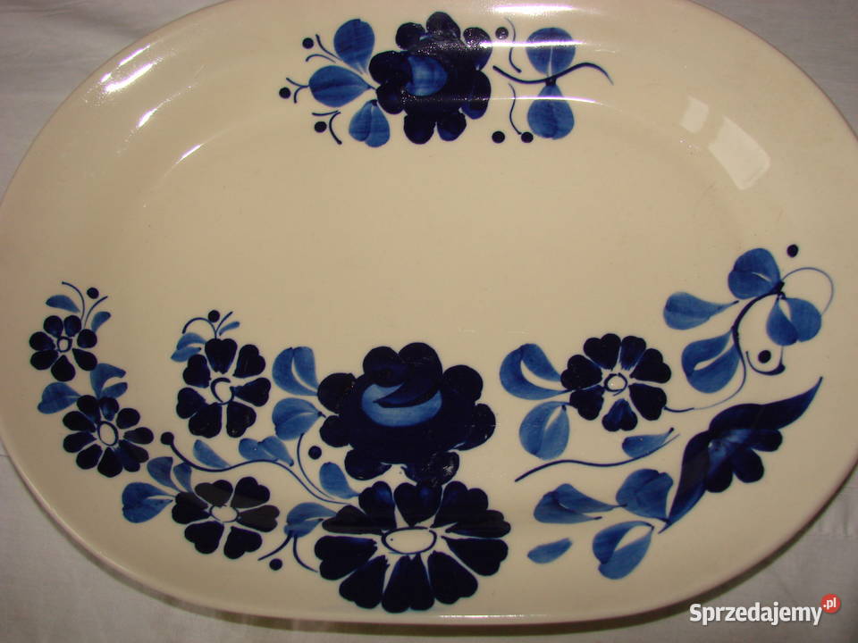 Włocławek fajansowy talerz PRL Pruszcz Gdański