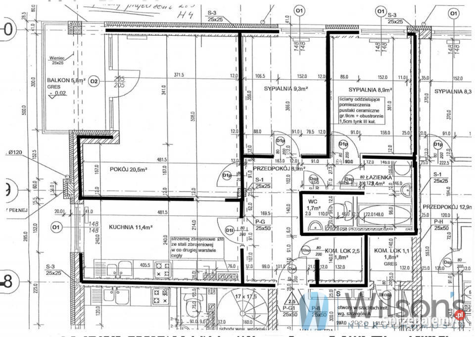 sprzedaży mieszkania 6596m2 3 pokoje Marki 65.96m2 mazowieckie