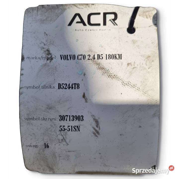 SKRZYNIA BIEGÓW Volvo C30 S40 II V50 C70 24 D5 osobowe lubelskie Chełm