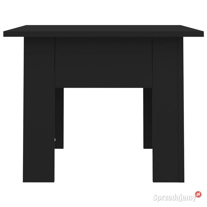 Stolik kawowy czarny 55x55x42 materiał Warszawa