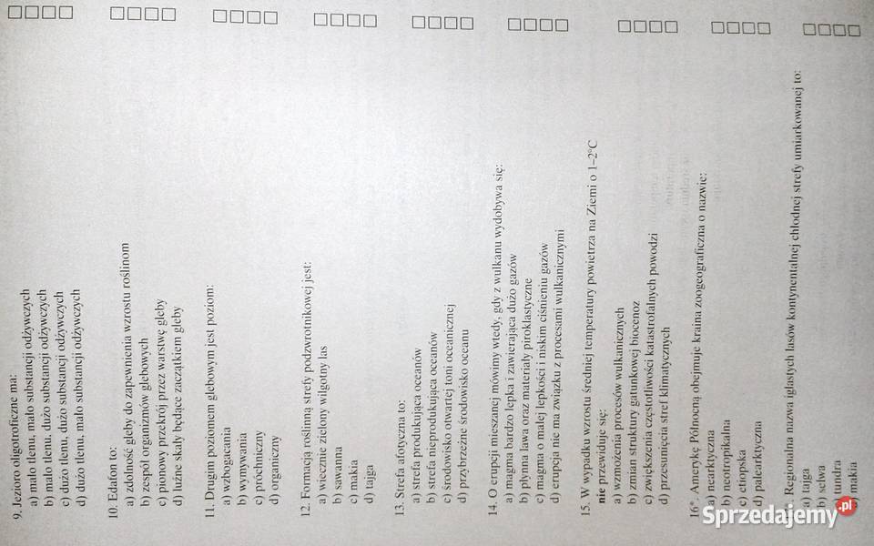 Geografia 1 Testy sprawdzające Krzysztof Pozostałe Chełm sprzedam