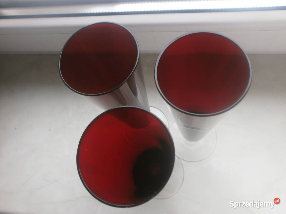 Szampanki 3 sztuki szklane Zielona Góra