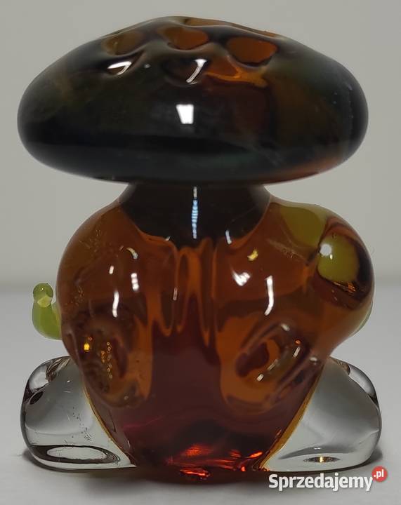 Szklany chłop wąsacz w berecie ze szkła kolorowy Warszawa