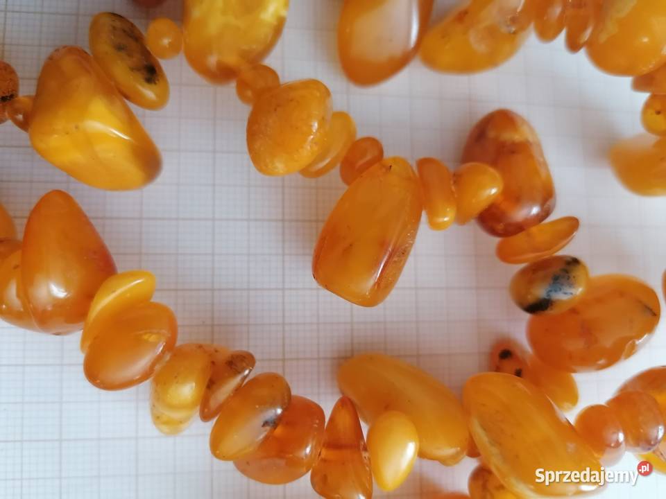 Stary Naszyjnik Bursztyn Bałtycki 106gram Białystok