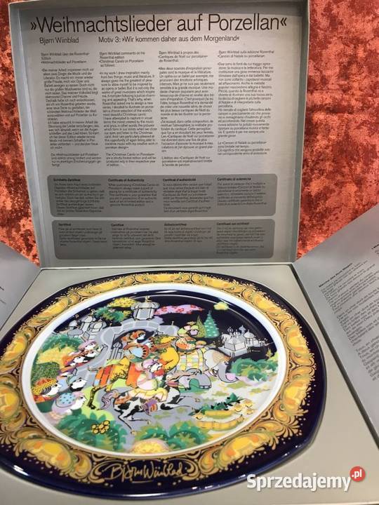 Talerz Rosenthal Bjrn Wiinblad Kolędy na Kielce sprzedam