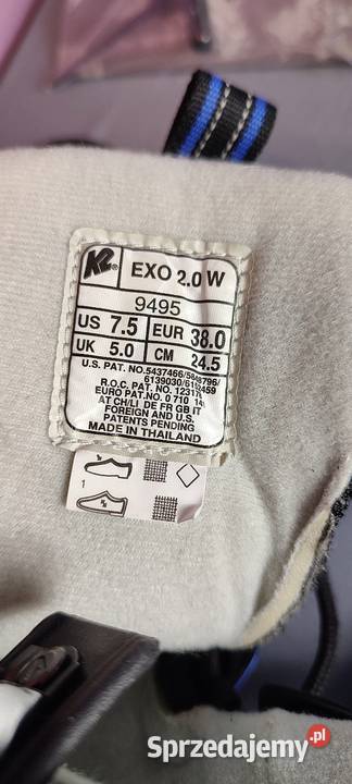 Prawie nowe damskie rolki K2 EXO 20 rozmiar 38 Jasień