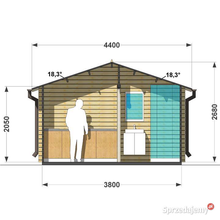 Domek letniskowy Boro Plus 46 z tarasem