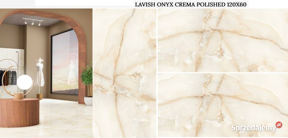 gres 60120 lawish onyx crema polerbłyszczący Płytki podłogowe