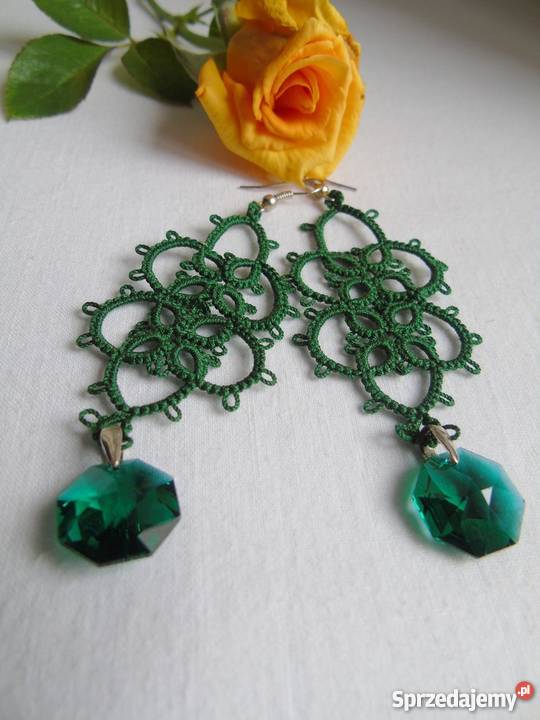 Kolczyki Frywolitkowe małopolskie